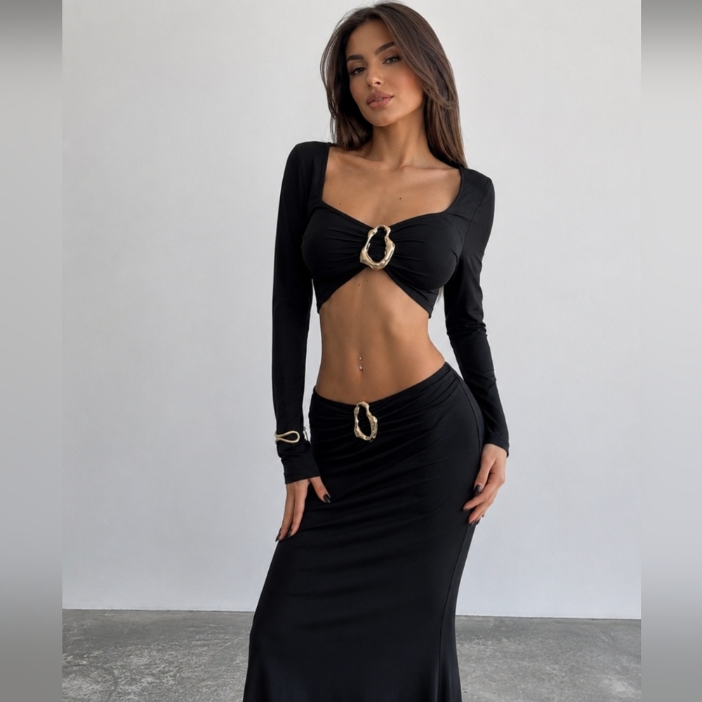Shein Two Piece Set Top And Skirt